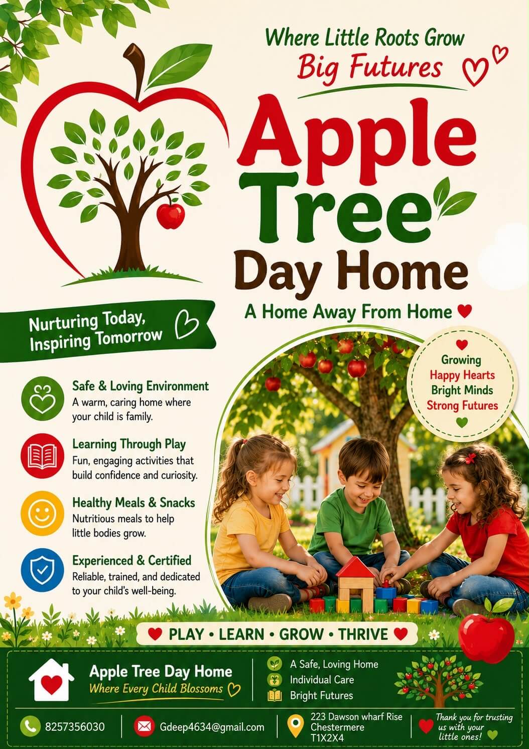 apple tree dayhome gagandeep chestermere