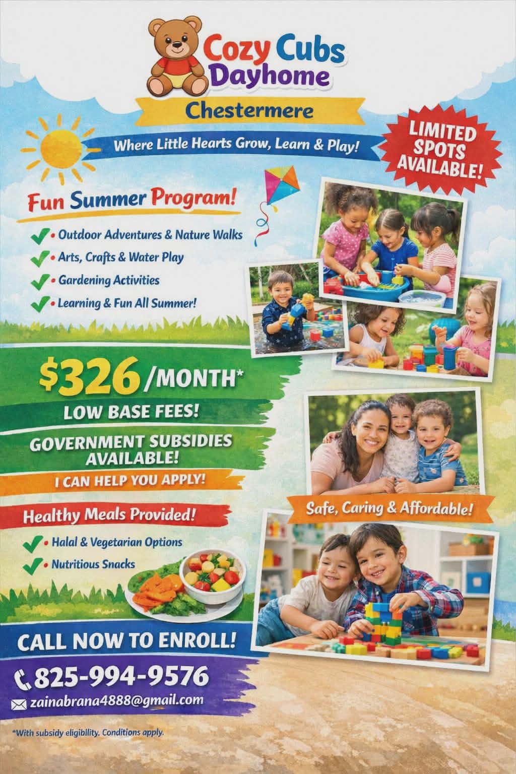 cozy cubs dayhome chestermere